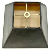 Lamp Shades - Cork Cylinder, Black Cone Shade & Black Square Shade (Lot of 3)