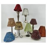 Beaded Lampshades & Stands - Assorted Colors & Styles
