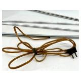 Chrome Sphere Lamp - Yellow Interior Shade - Vintage Mid-Century