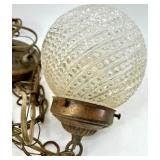 Milk Glass Pendant Lights & Clear Glass Pendant Lights (Lot of 5)