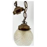 Milk Glass Pendant Lights & Clear Glass Pendant Lights (Lot of 5)