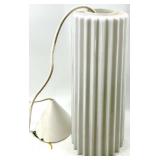 Tall White Ribbed Pendant Light, Mosaic Lamp, Marble Base, Copper Base & White Nightlight (Lot of 5)