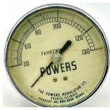 The Powers Regulator Co. Model I Gauge - Fahrenheit Dial
