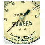 The Powers Regulator Co. Model I Gauge - Fahrenheit Dial