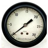 Ashcroft Dual-Gauge Pressure Gauge Assembly 0-100 psi & 0-30 psi on T-Fitting