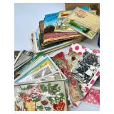 Vintage Postcards & Calling Cards Collection - Assorted Ephemera
