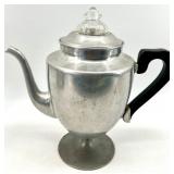Miro Aluminum Coffee Pot Set & Copper Pots - 4-Piece Vintage (1917 Patent 51146)