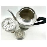 Miro Aluminum Coffee Pot Set & Copper Pots - 4-Piece Vintage (1917 Patent 51146)