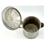 Miro Aluminum Coffee Pot Set & Copper Pots - 4-Piece Vintage (1917 Patent 51146)