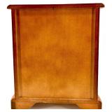 Vintage Jewelry Cabinet Set - 3-Piece Wood with Mirror & Glass Door