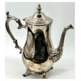 Towle Silversmiths Silver Plate Tea Set & Tray - 4-Piece Vintage HK