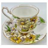 Teacups & Saucers - Floral Fine China with Gold Trim - Royal Albert, Winterling, Relco