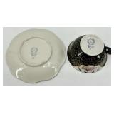 Teacups & Saucers - Floral Fine China with Gold Trim - Royal Albert, Winterling, Relco