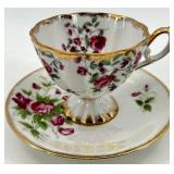 Teacups & Saucers - Floral Fine China with Gold Trim - Royal Albert, Winterling, Relco