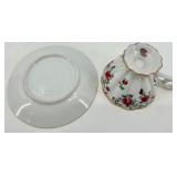 Teacups & Saucers - Floral Fine China with Gold Trim - Royal Albert, Winterling, Relco