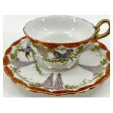 Teacups & Saucers - Floral Fine China with Gold Trim - Royal Albert, Winterling, Relco
