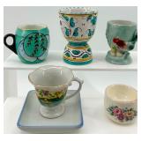 Vintage Goebel W Germany Teacup & Egg Cups Assortment (Lot of 6)