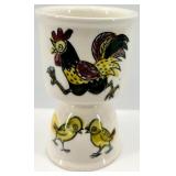 Vintage Rooster Ceramic Egg Cups - Made in Japan - 3-Piece Set