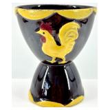 Vintage Rooster Ceramic Egg Cups - Made in Japan - 3-Piece Set