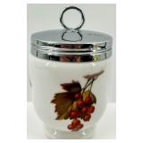 Vintage Royal Worcester Fine Porcelain Egg Cups & Egg Coddlers Set (Lot of 6) Made in England