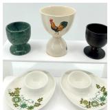 Egg Cups including Fitz & Floyd (Lot of 5)