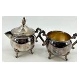 Leonard Silver Plate Tea Service Set & Salver, Compote & Candlesticks