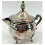 Leonard Silver Plate Tea Service Set & Salver, Compote & Candlesticks