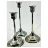 Leonard Silver Plate Tea Service Set & Salver, Compote & Candlesticks