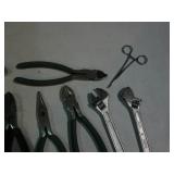 Green grip handle pliers variety an...