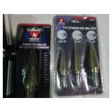 3pc titanium step drill bits, incre...