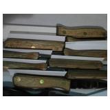 10pc wood handle steak knives and 1...