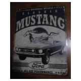 Mustang metal sign...