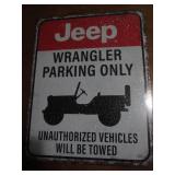 Jeep metal sign...