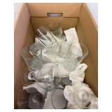 Glassware, Cups, Pitcher & Colored Glass Bowl Glassware, Cups, Pitcher & Colored Glass Bowl