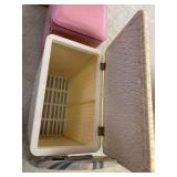 Clothes Hampers, Retractable Screen, Cork Board & Small Ironing Board Clothes Hampers, Retractable Screen, Cork Board & Small Ironing Board