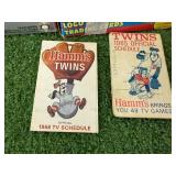 Baseball Cards, Hamm's Vintage Schedules Baseball Cards, Hamm's Vintage Schedules