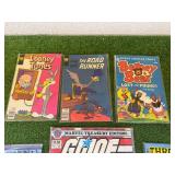 GI Joe Marvel Treasury Edition, Dazzler, Road Runner, Barney Bear Comics GI Joe Marvel Treasury Edition, Dazzler, Road Runner, Barney Bear Comics
