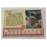 Maury Wills 1962 Post #102 Vintage Baseball Card