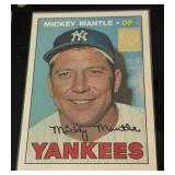 Mickey Mantle 1967 Topps #150 and 1996 Commemorative #17 - Vintage Baseball Card