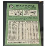 Mickey Mantle 1967 Topps #150 and 1996 Commemorative #17 - Vintage Baseball Card
