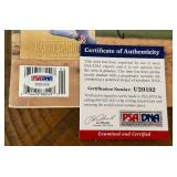 Barry Larkin Signed w/ PSADNA COA 1996 Beckett Magazine