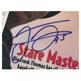 Frank Thomas Signed w/PSADNA COA Beckett Baseball Magazine