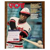 Rod Carew Signed w/PSADNA COA 1977 Sport Magazine - Minnesota Twins