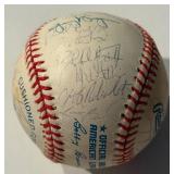 Kirby Puckett and 1992/93 Minnesota Twins Team Signed Baseball - Tapani, Knoblauch, Hrbek, Kelly - 34 Signatures