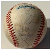 Kirby Puckett and 1992/93 Minnesota Twins Team Signed Baseball - Tapani, Knoblauch, Hrbek, Kelly - 34 Signatures