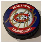 Montreal Canadiens Adam Henrique Signed Hockey Puck