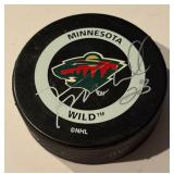 Jason Marshall Signed Minnesota Wild Hockey Puck