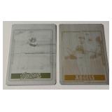 Two 1 of 1 Printing Plates - 2005 Topps baseball Bartolo Colon and Wade Robinson