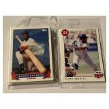2 Minnesota Twins Baseball Card Sets - 1993 Topps and 1996 Marquette Bank
