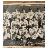 1947 Tacoma Tigers Vintage Baseball Original Photo - Poor Condition